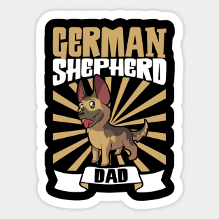 German Shepherd Dad - German Shepherd Sticker